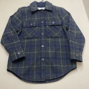 Treasure & Bond Men's Plaid Fleece Lined Shirt Jacket Size small Shacket